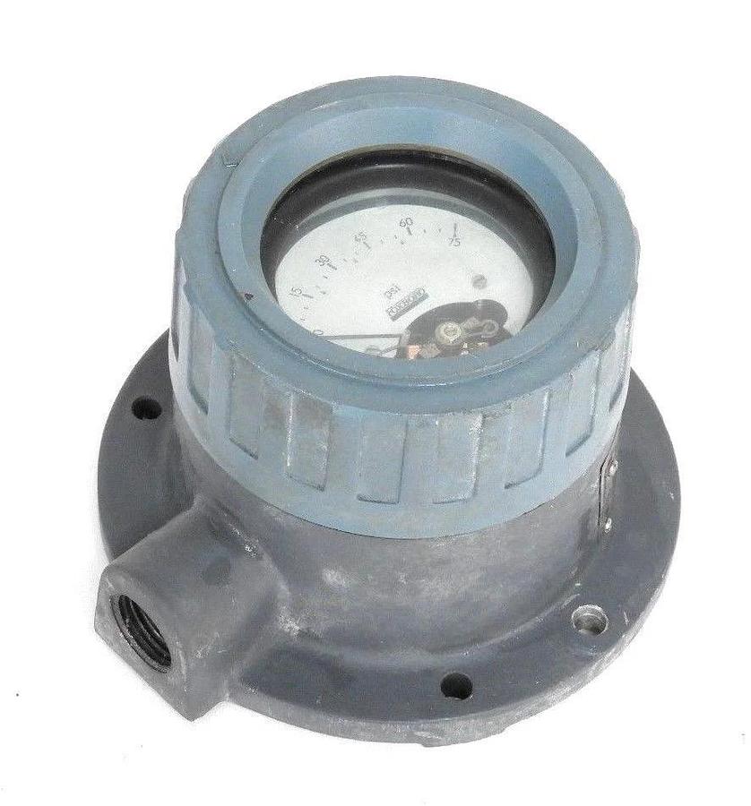Used FOXBORO 65FS-FDJB-C FIELD MOUNTED INDICATING PRESSURE GAUGE 0-75PSI, 65FSFDJBC