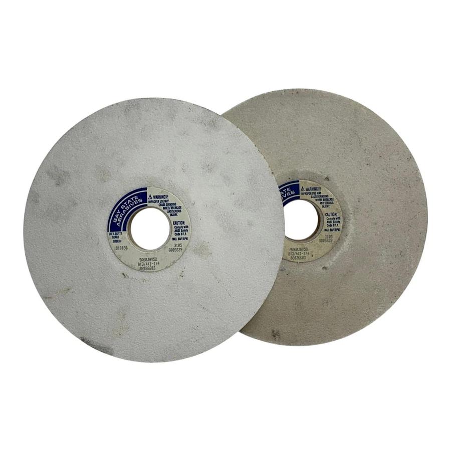 Bay State Abrasives 9A60J8V52 Grinding Wheels 8x3/4x1-1/4 - Lot of 2 New Surplus