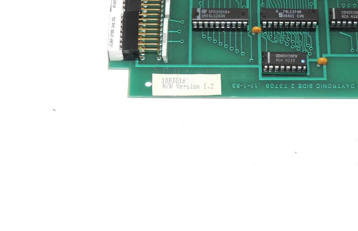 Used DAYTRONIC 10BIO16 H/W 1.2 I/O BOARD UNIVERSAL LOGIC B 10BIO-16