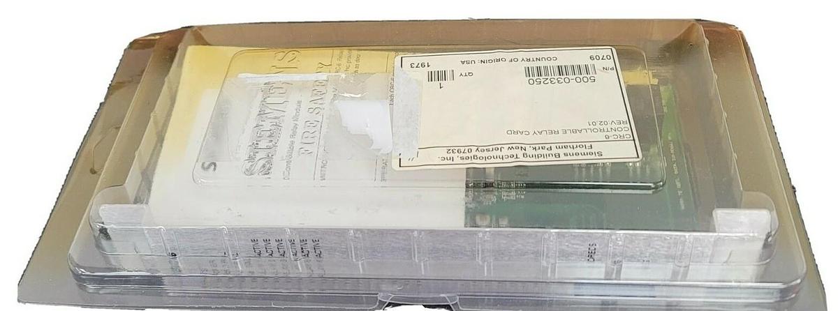 Used NEW SIEMENS 500-033250 CRC-6 FIRE ALARM RELAY CARD REV. 02.01 500033250 CR6