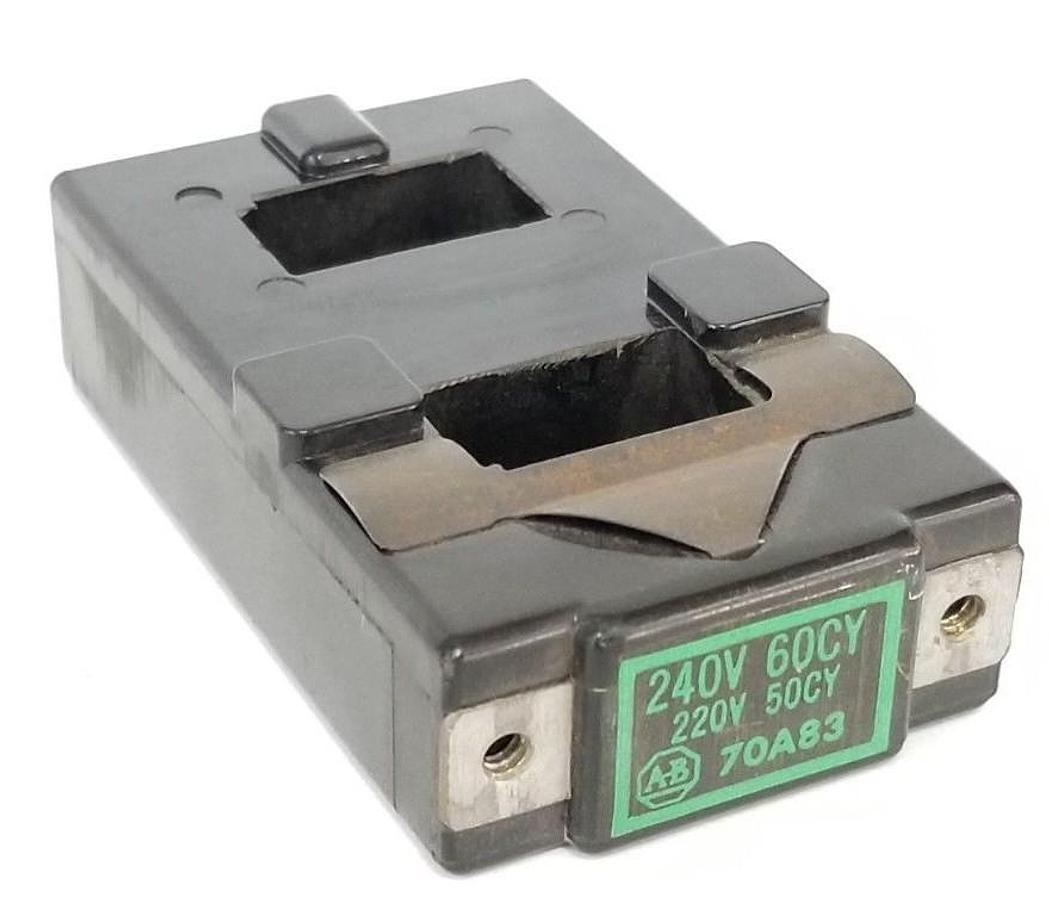 Used ALLEN BRADLEY 70A83 COIL 240V/60HZ 220V/50HZ, SIZE 0