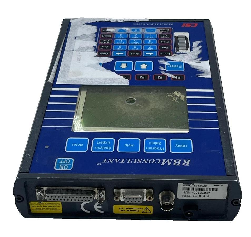 Used CSI 2120A RBM Consultant Machinery Analyzer B2120A2 | FOR PARTS | Drilled Unit