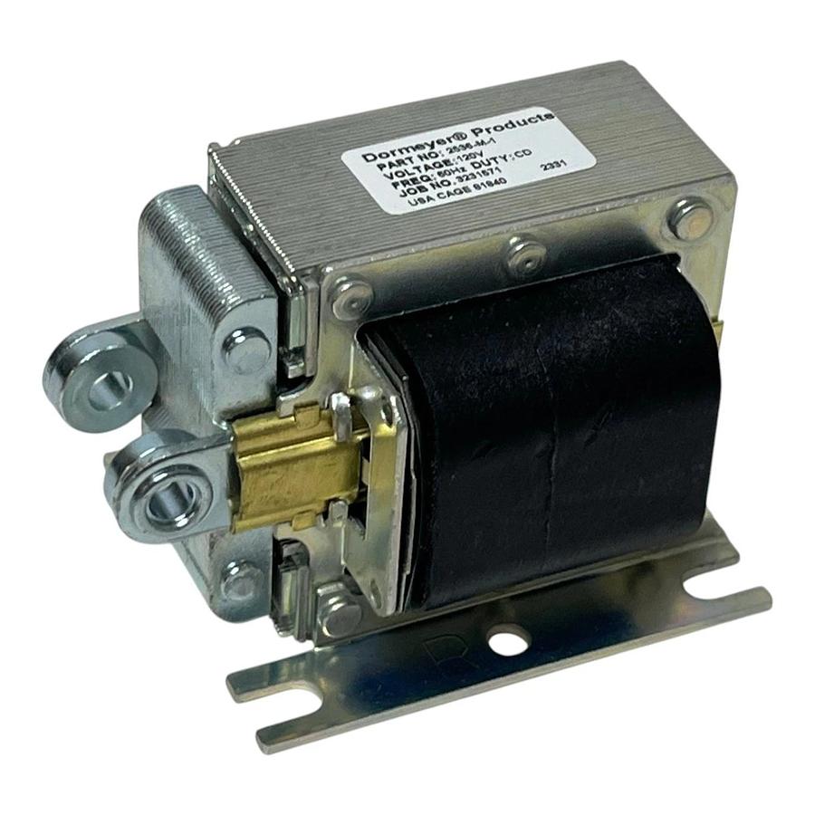 Dormeyer 2536-M-1 Laminated Linear Solenoid 120V 60Hz Continuous Duty Door Latch