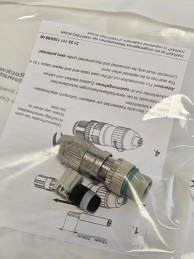 Used LOT OF 5 NEW ALLEN BRADLEY 1585D-M4DC-H IDC FIELD ATTACHABLE CONNECTORS SER. A