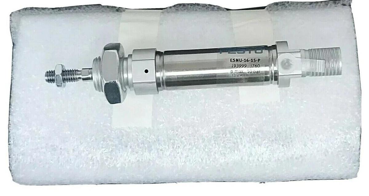 Used NEW FESTO ESNU-16-15-P CYLINDER 193999 1760 PMAX 10 BAR
