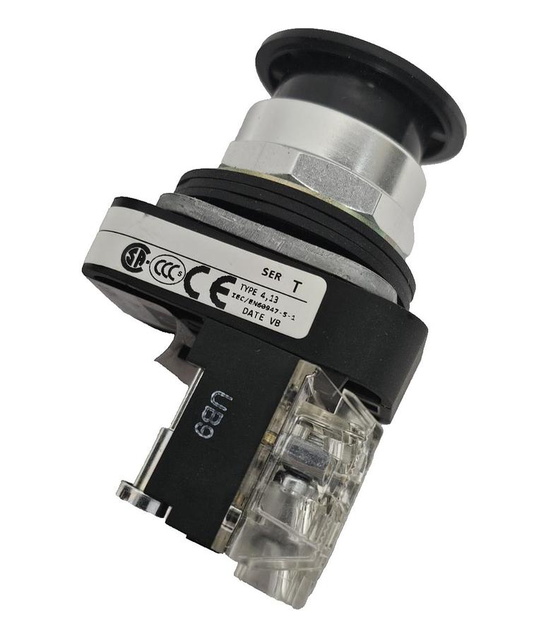 Used NEW ALLEN BRADLEY 800T-FX2A1 PUSHBUTTON 800TFX2A1 MUSHROOM HEAD PUSH-PULL NSNP