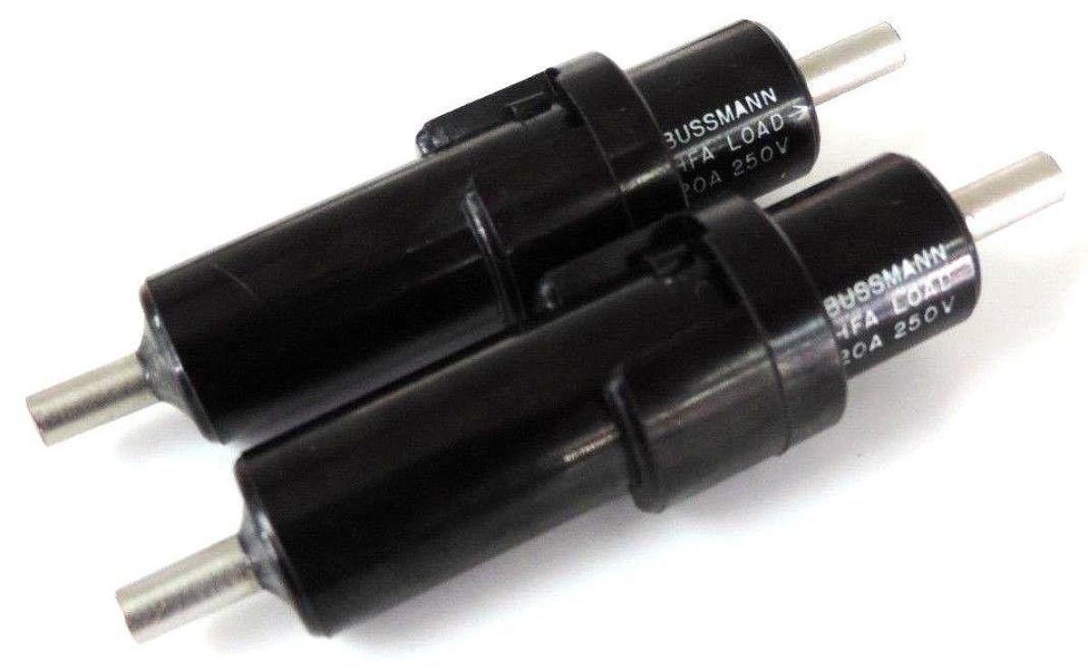 Used LOT OF 2 NEW BUSSMANN HFA BUSS FUSEHOLDERS FUSE HOLDERS 20A 250V, 1/4"x1-1/4"