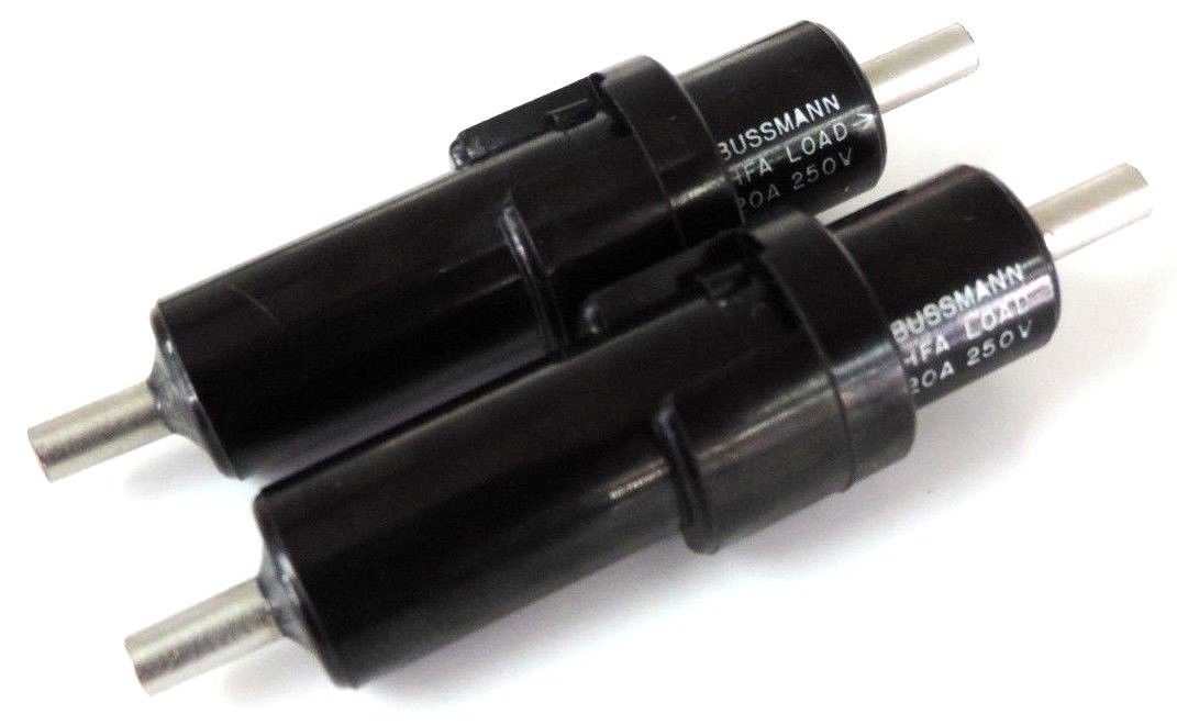 Used LOT OF 2 NEW BUSSMANN HFA BUSS FUSEHOLDERS FUSE HOLDERS 20A 250V, 1/4"x1-1/4"