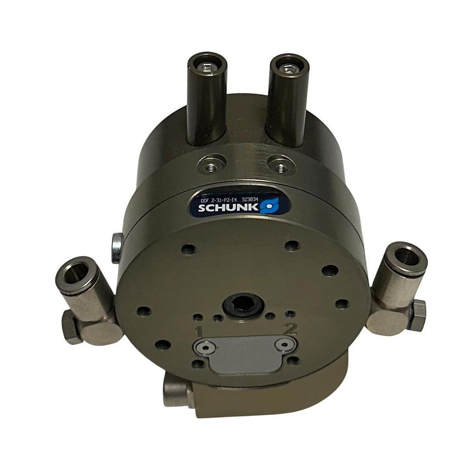 Used SCHUNK DDF 2-031-P2-E4 / DDF2-31-P2-E4 ROTARY FEED-THROUGH 323034 / 0323034 USNP