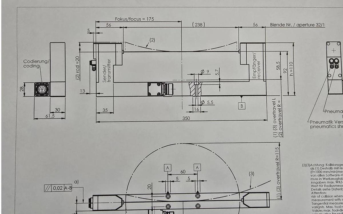 BLUM 147416 LaserControl Micro Compact NT L350 CNC LASER TOOL SETTER 330014477NT