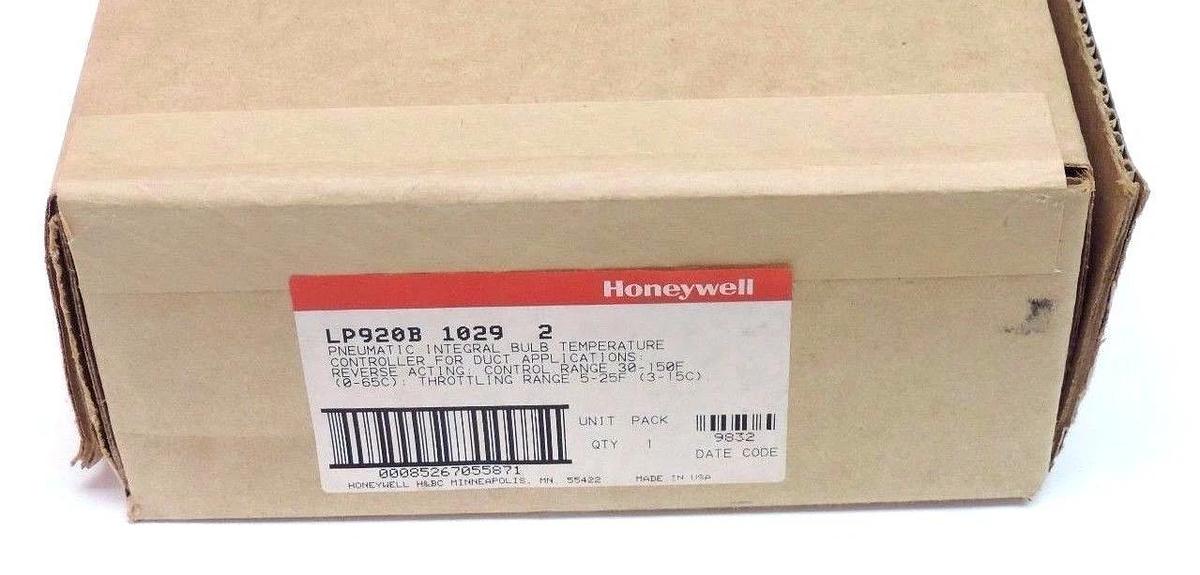 Used F/S HONEYWELL LP920B-1029 PNEUMATIC INTEGRAL BULB TEMPERATURE CONTROLLER 30-150F