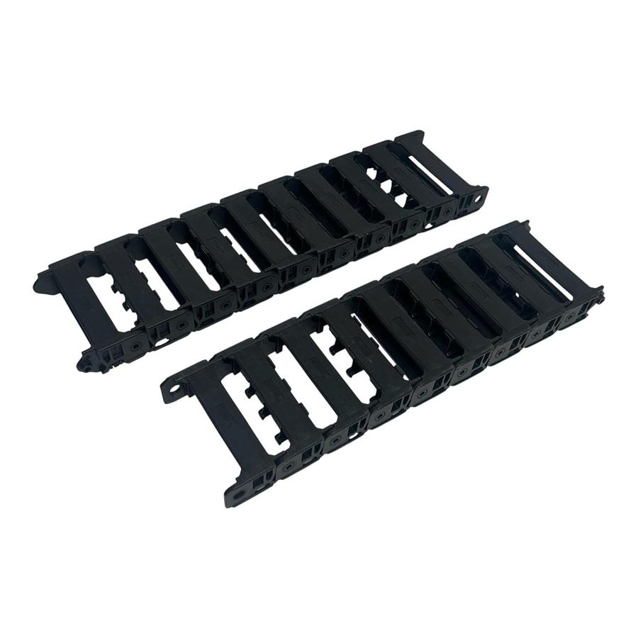 Used Murrplastik DE 3005 Cable Drag Chain Track 19 Sections MP 32.1 Crossbars