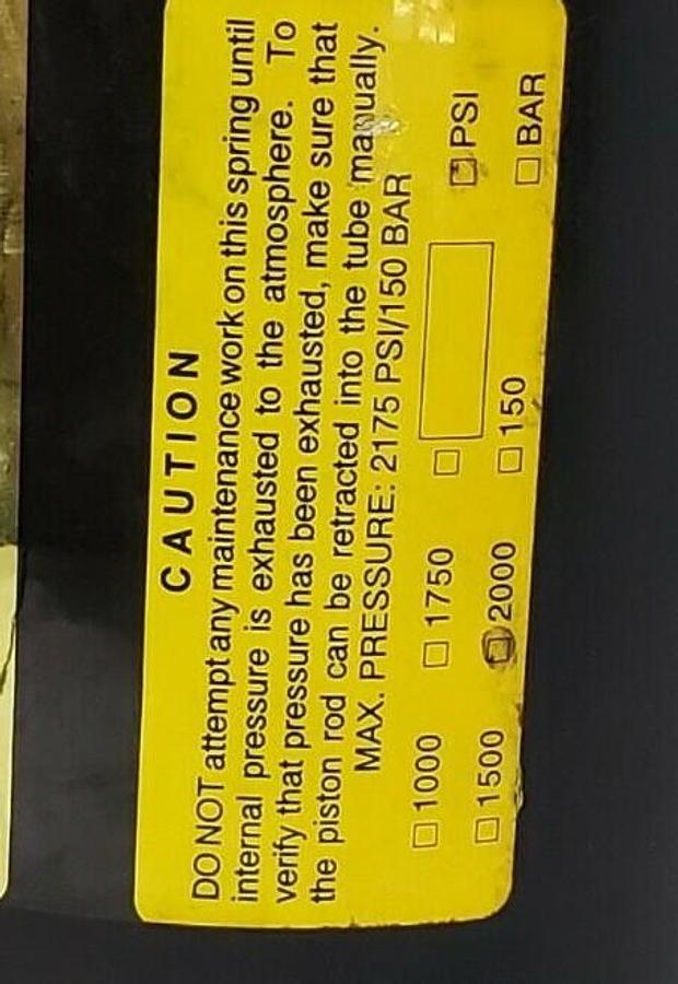 Used DADCO P/N: 0246-MVRT NITROGEN GAS SPRING NAAMS -N025007, MR0246-MVRT