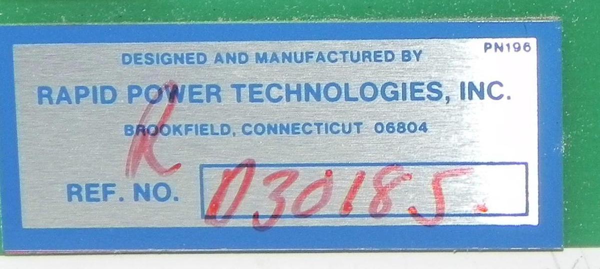Used RAPID ELECTRIC SISO-3 BOARD SIS0-3, 0/5 VDC, PCU1 94V0