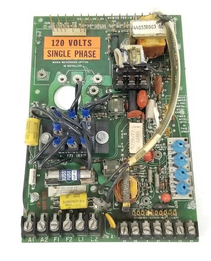 Used GENERAL ELECTRIC 44B331753-G-114 STATOTROL BOARD 44B331753G114, 44A305039
