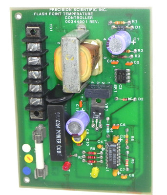 Used PRECISION SCIENTIFIC INC. 00344901 FLASH POINT TEMPERATURE CONTROLLER 00344801