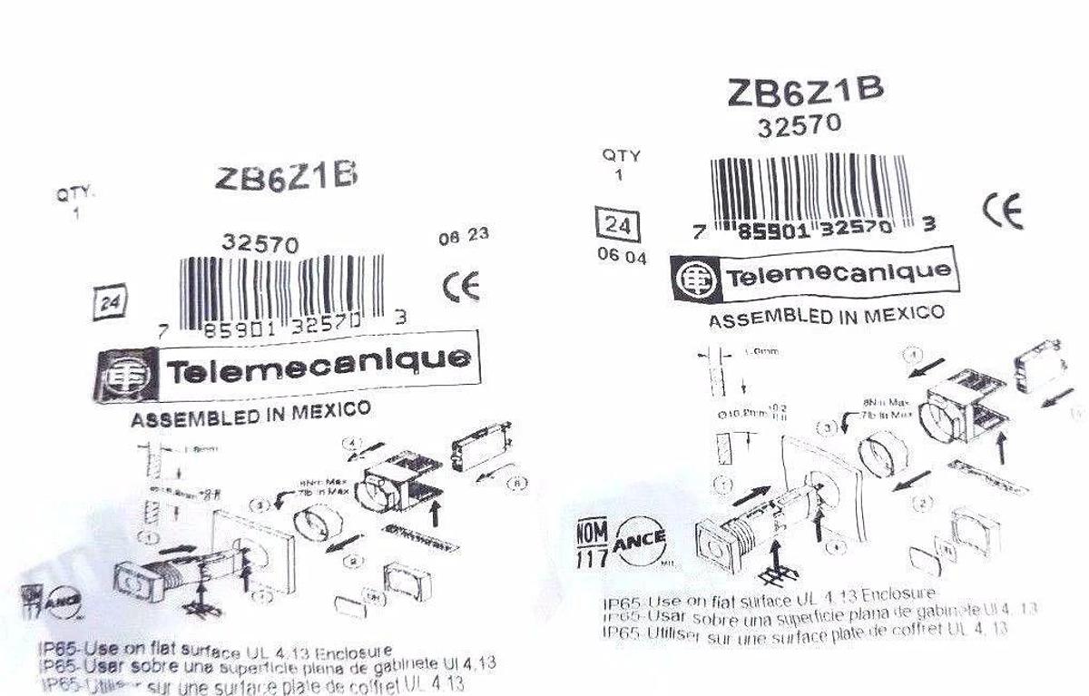 Used LOT OF 2 NEW TELEMECANIQUE ZB6Z1B CONTACT BLOCKS 32570
