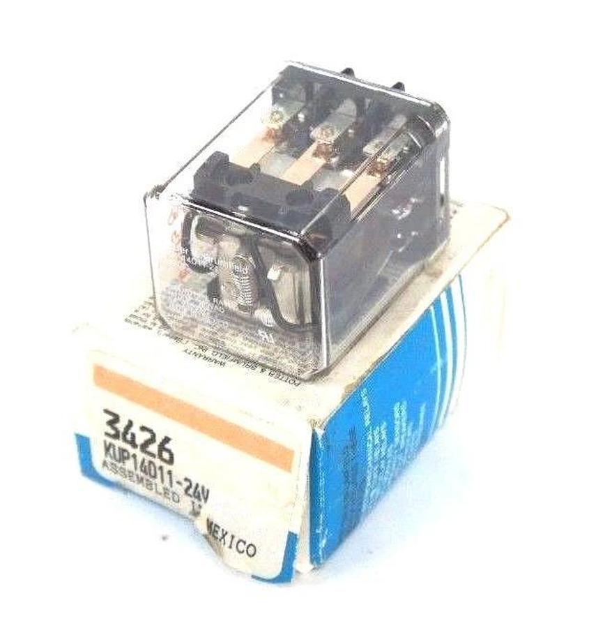Used NIB POTTER & BRUMFIELD KUP14D11-24 RELAY KUP14D1124V