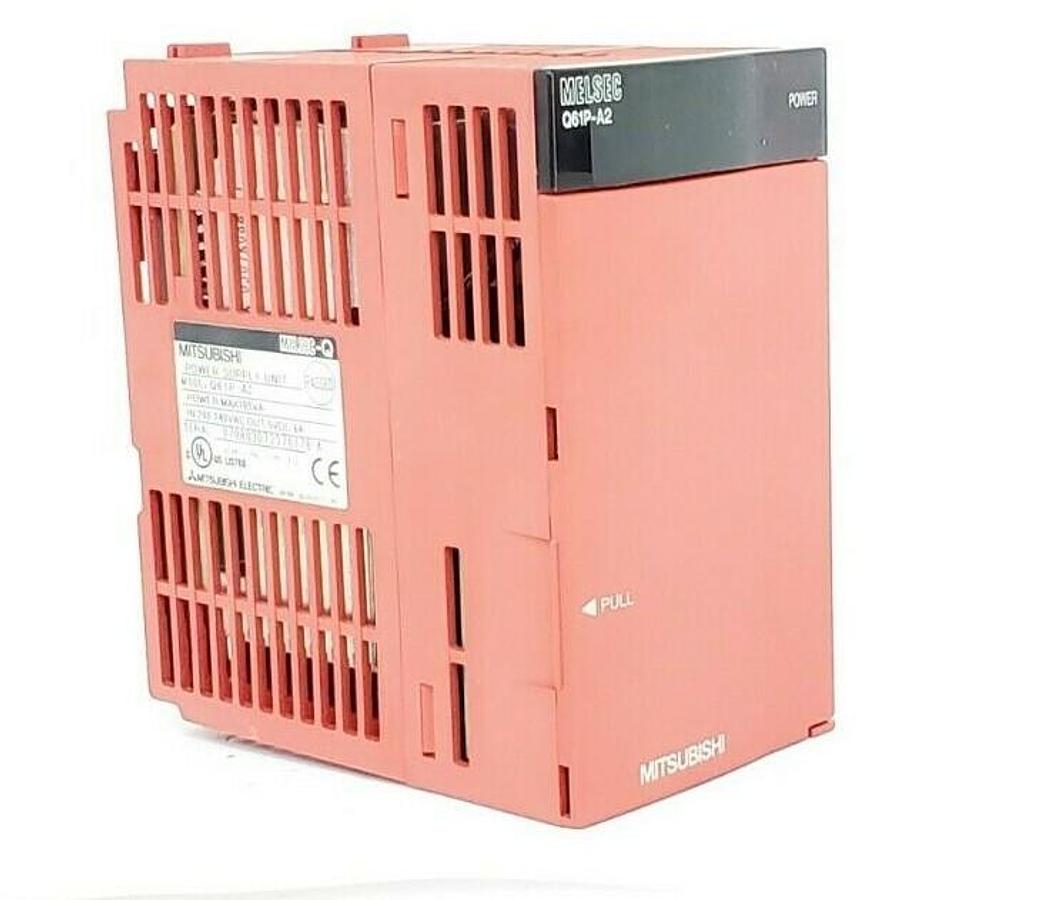 Used MITSUBISHI Q61P-A2 POWER SUPPLY UNIT, IN: 200-240VAC, OUT: 5VDC 6A, Q61PA2