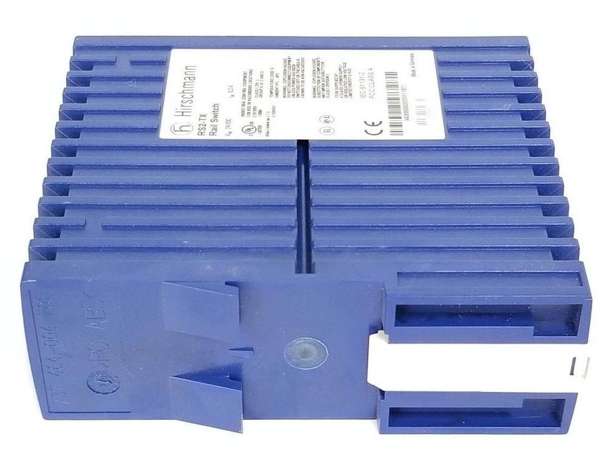 Used BELDEN HIRSCHMANN RS2-TX RAIL SWITCH 24VDC, RS2TX