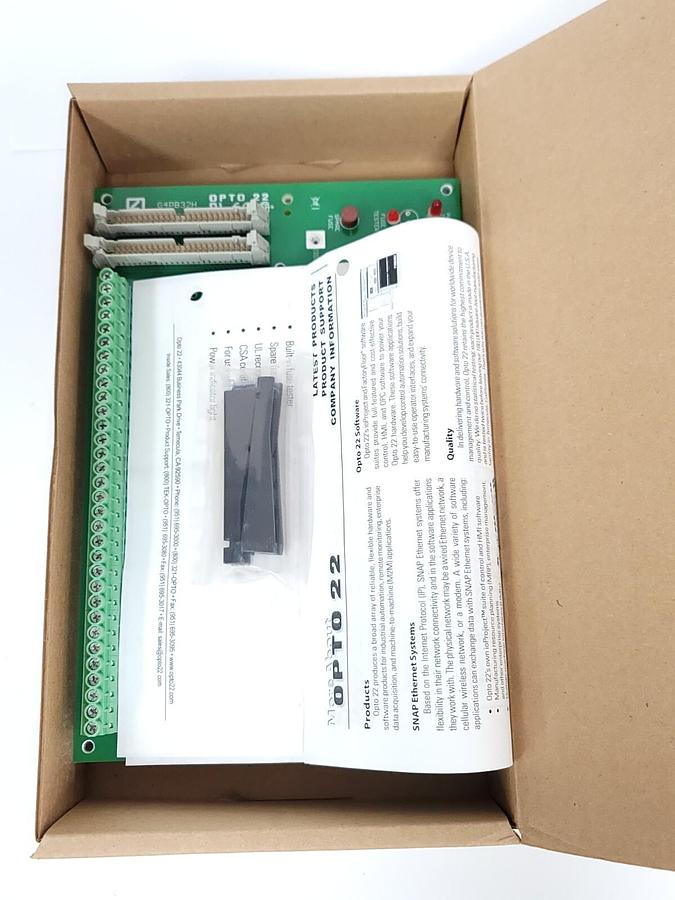 Used NEW OPTO 22 G4PB32H SNAP I/O MOUNTING RACK G4 32 CHANNEL