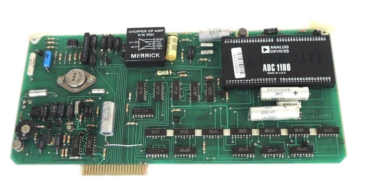 Used MERRICK SCALE 19237 CONTROL MODULE MODEL 920-B W/ ANALOG DEVICES ADC 1100