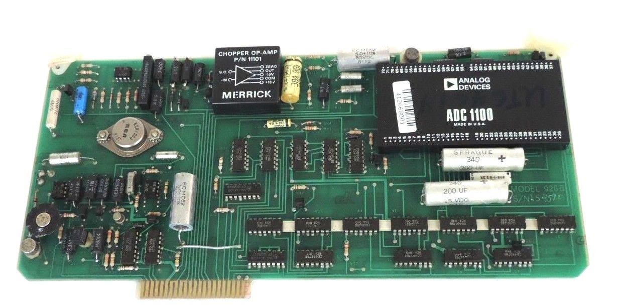 Used MERRICK SCALE 19237 CONTROL MODULE MODEL 920-B W/ ANALOG DEVICES ADC 1100