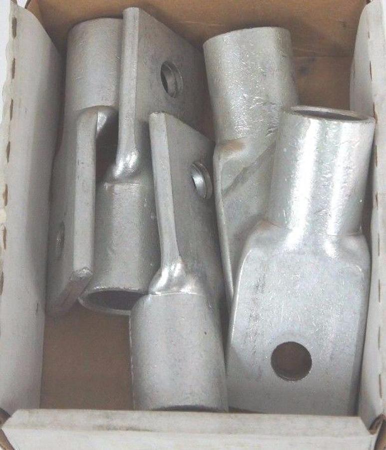 Used LOT OF 5 ILSCO CRA1000MCM ALUMINUM COMPRESSION LUGS DIE #18 WHITE CRAIOOOMCM