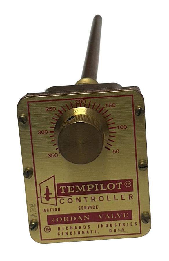 Used JORDAN VALVE OEM TEMPILOT CONTROLLER 350-50 12'' PROBE NSNP