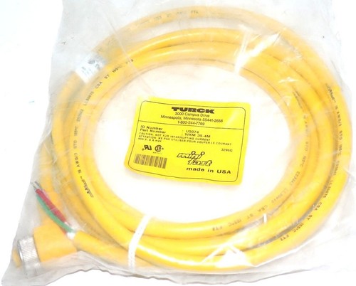NEW TURCK ID NO. U5074 MINIFAST MOLDED CORDSET - WKM 35-4M