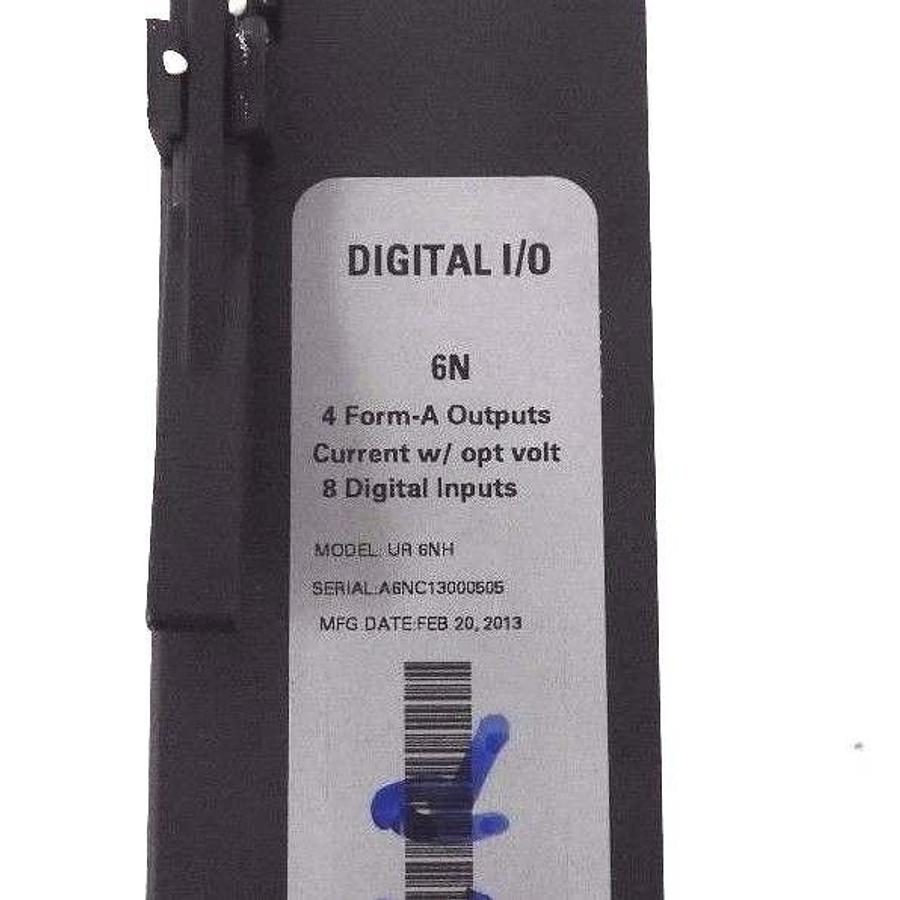 Used NIB GE MULTILIN UR6NH DIGITAL I/O MODULE FIRMWARE: A09MA504.000 W/ 1866-0002-C7