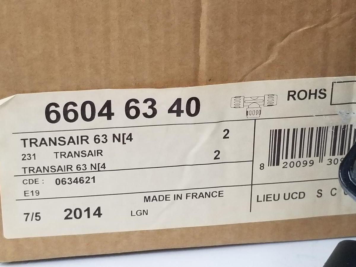 Used BOX OF 2 NEW TRANSAIR 6604-63-40 REDUCING TEES, 63 N[4, 63MM TO 40MM, 66046340