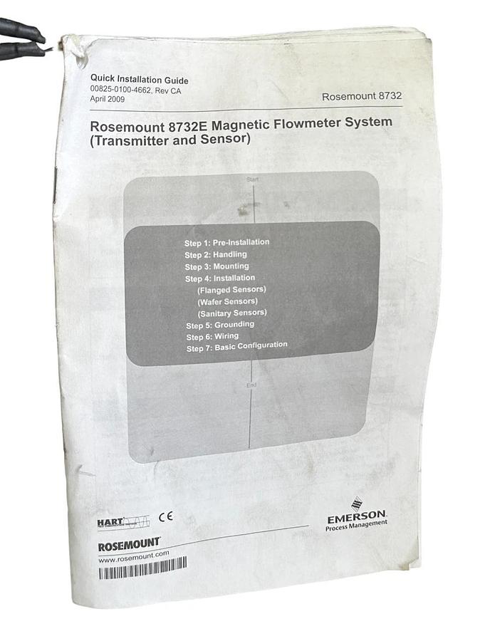 NEW ROSEMOUNT 8711TSA020R1N0 / 8732E MAGNETIC FLOWMETER SYSTEM 740PSI / 5.10MPa