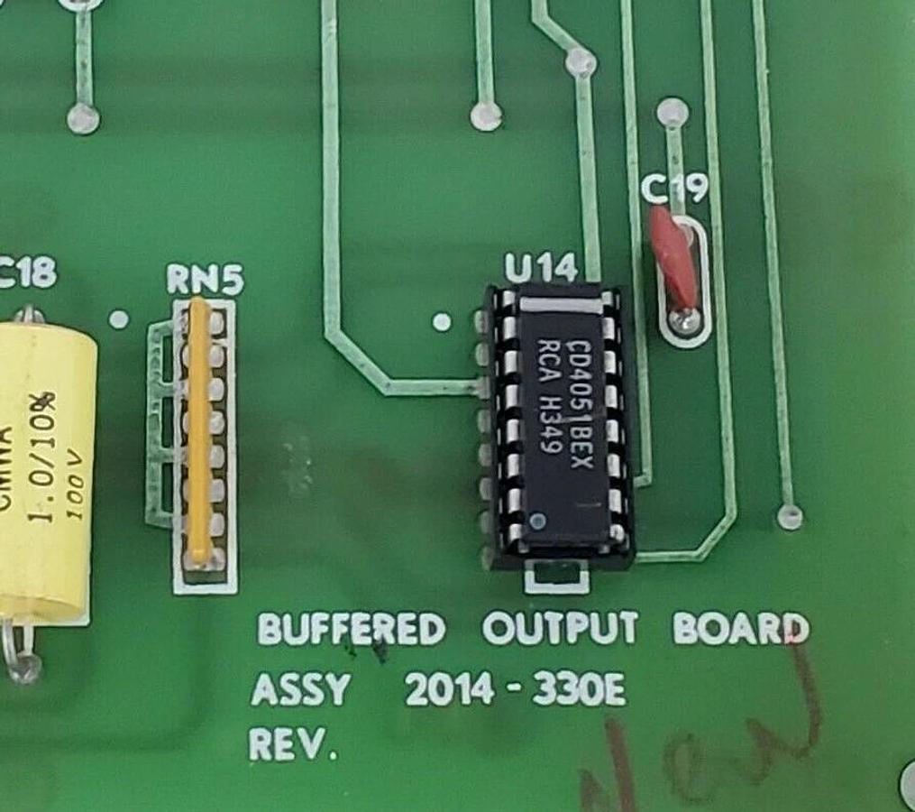 Used GENERIC ASSY. 2014-330E BUFFERED OUTPUT BOARD 1123-104E