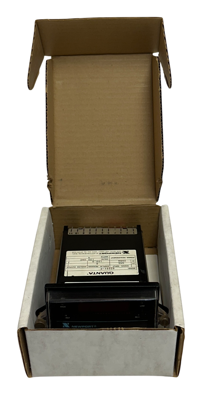 Used NEWPORT Q2001-P / Q2001P QUANTA DIGITAL PROCESS PANEL METER 4-20mA 120V USNP