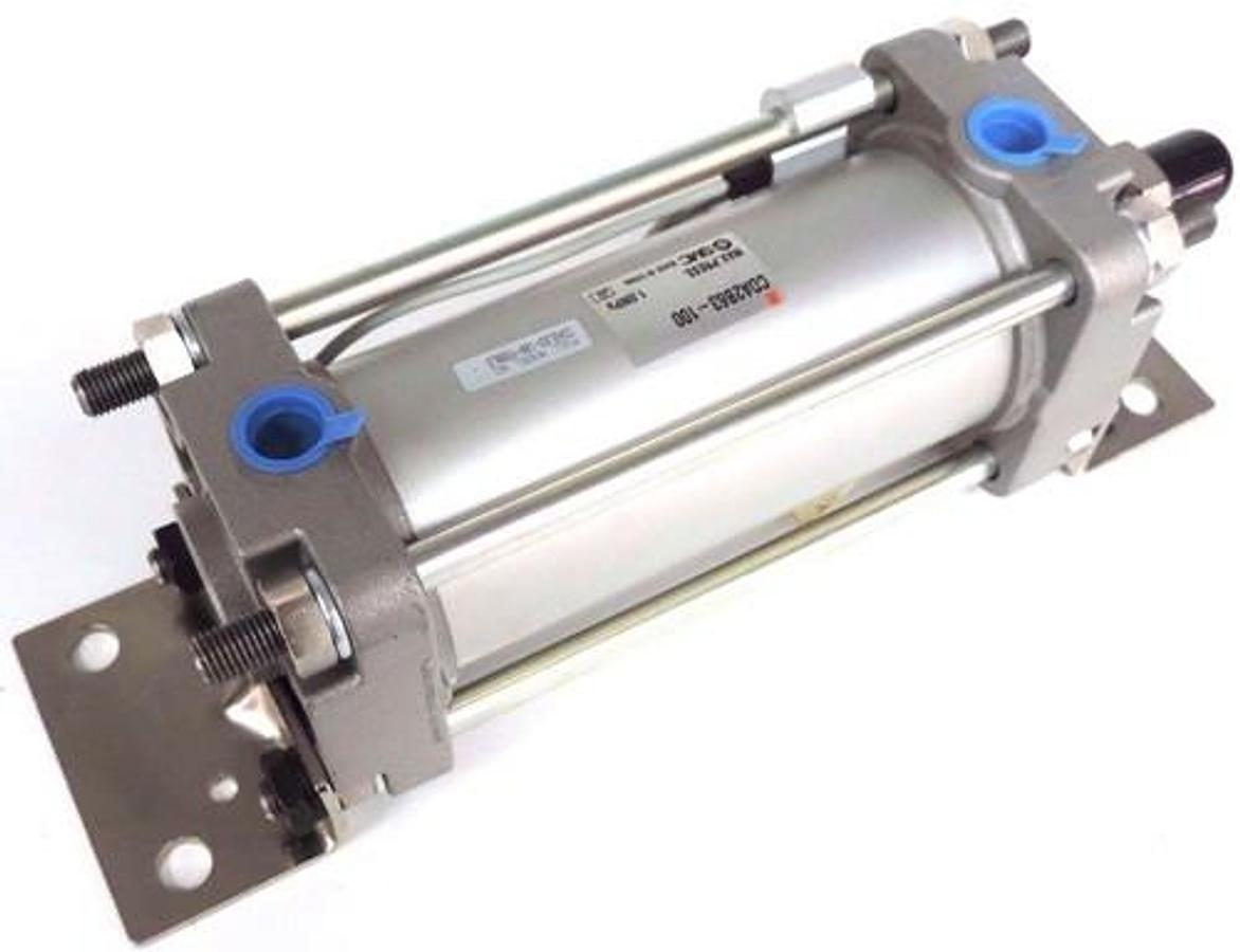 Used NEW SMC CDA2B63-100 TIE-ROD CYLINDER 63mm BORE, FULL MODEL # CDA2L63-100-Y59BLS