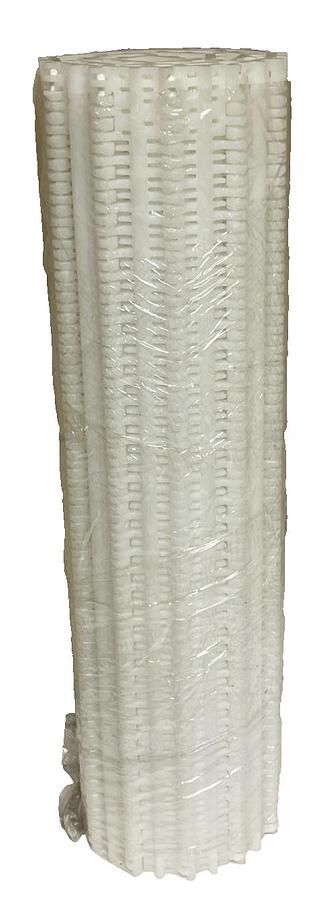 Used Intralox Series 800 Flush Grid Polyethylene Belt 28.5" x 21' (126 Rows) Natural
