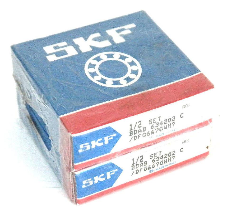 Used NEW SET OF 2 SKF BDAB 634202 C / DFG667GWH7 SPINDLE BEARINGS 634202C/DFG667GWH7