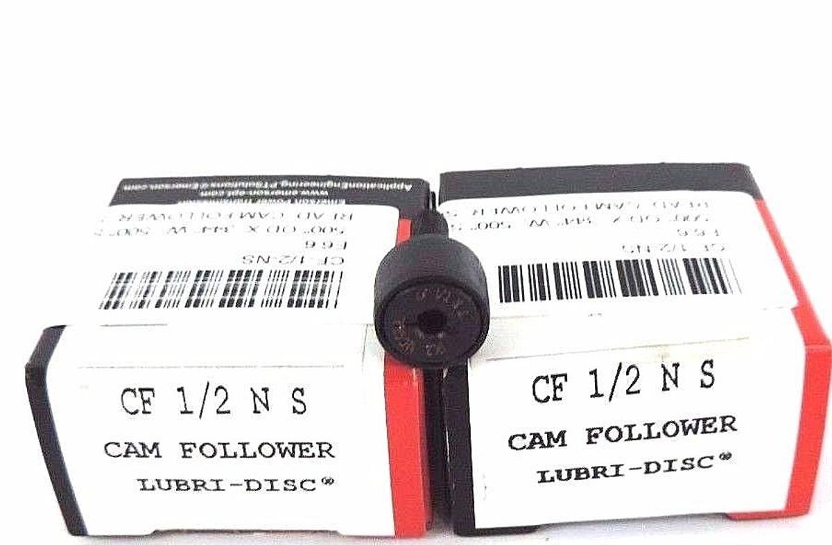 Used LOT OF 2 NEW MCGILL EMERSON CF-1/2-NS CAM FOLLOWER LUBRI-DISC