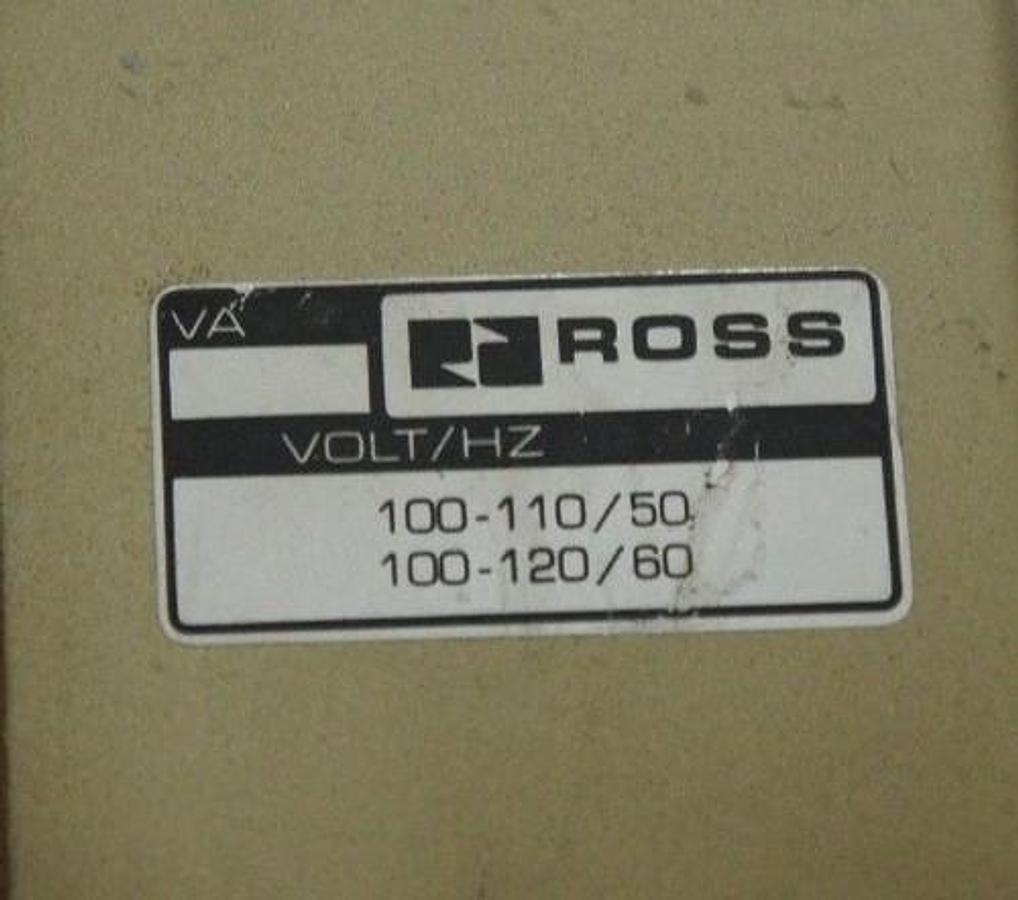Used ROSS CONTROLS W7476A2332 DOUBLE SOLENOID VALVE 2-10 BAR 100-120V 50/60HZ