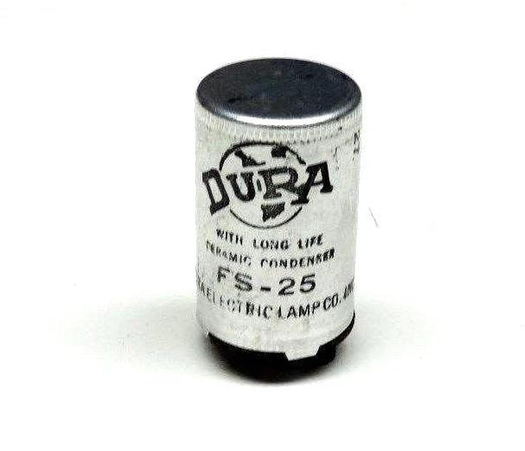 Used LOT OF 9 BRYANT FS-2 FLUORESCENT LAMPSTARTERS, LOT OF 7 DURA FS-25 LAMPSTARTERS