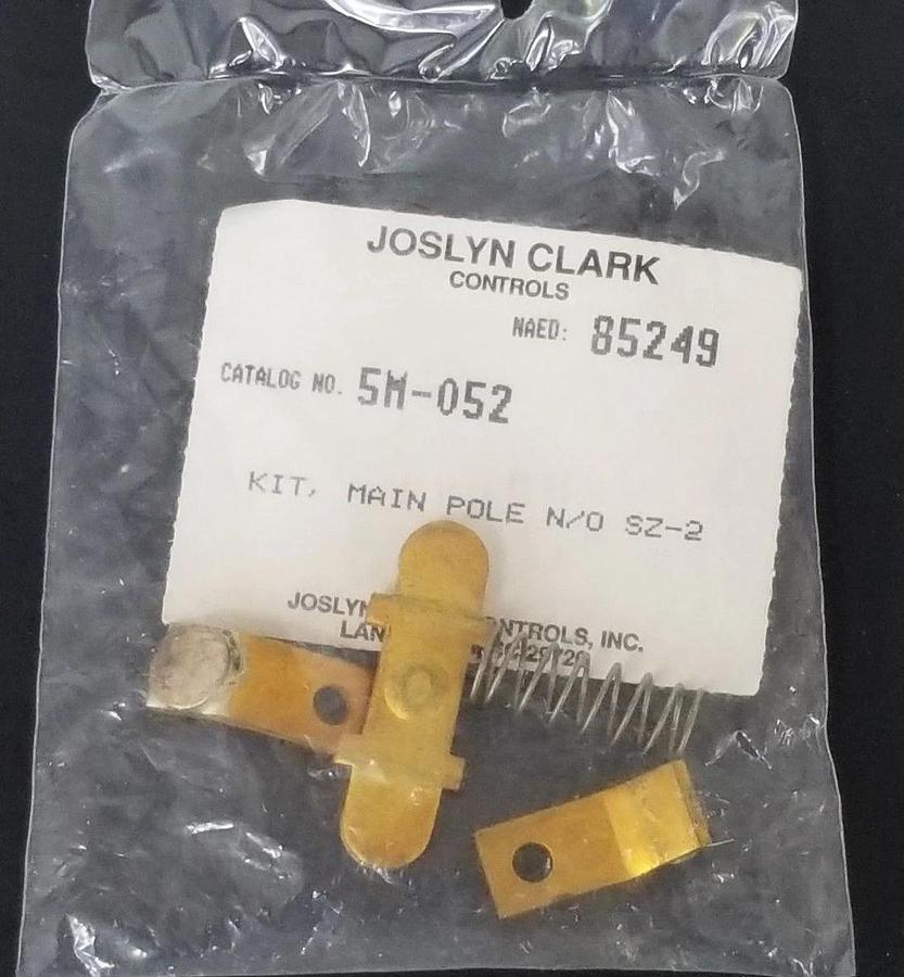 Used NEW JOSLYN CLARK CONTROLS 5M-052 CONTACT KIT, MAIN POLE N/O SZ-2, 85249, 5M052
