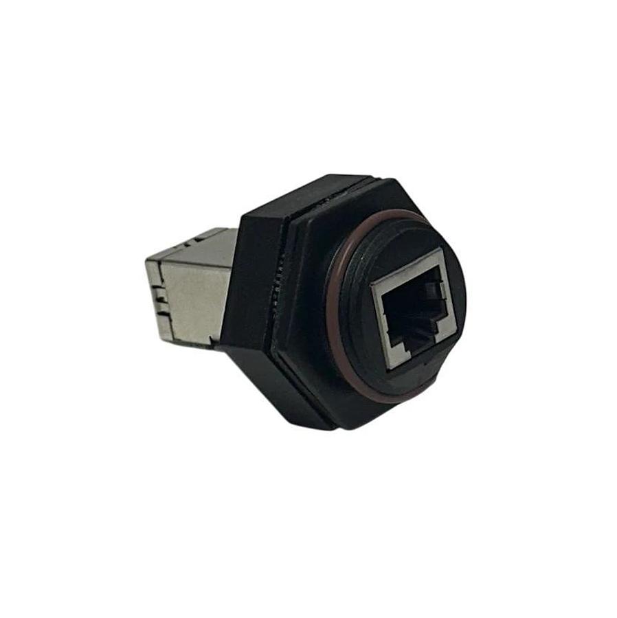 Used 2 TE CONNECTIVITY 1546413-3 / 15464133 INDUSTRIAL RJ45 VARIANT 3 CONNECTORS NSFS