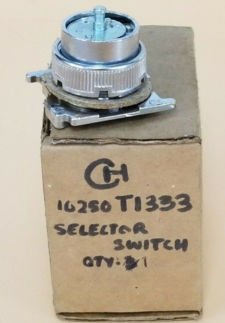 Used EATON CUTLER-HAMMER 10250T1333 SELECTOR SWITCH (INCOMPLETE)