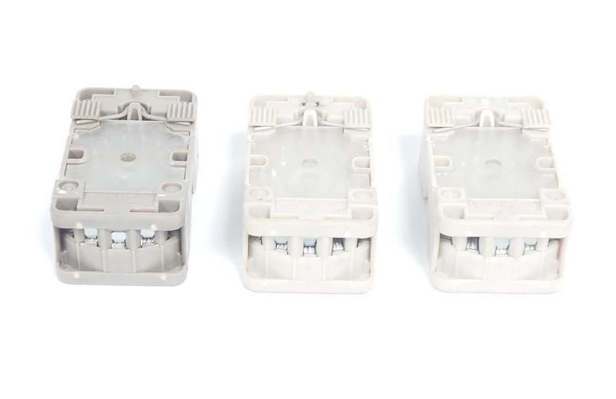 Used LOT OF 3 ALLEN BRADLEY 700-HN101 SER. A RELAY SOCKETS 11-PIN, 700HN101, 10A
