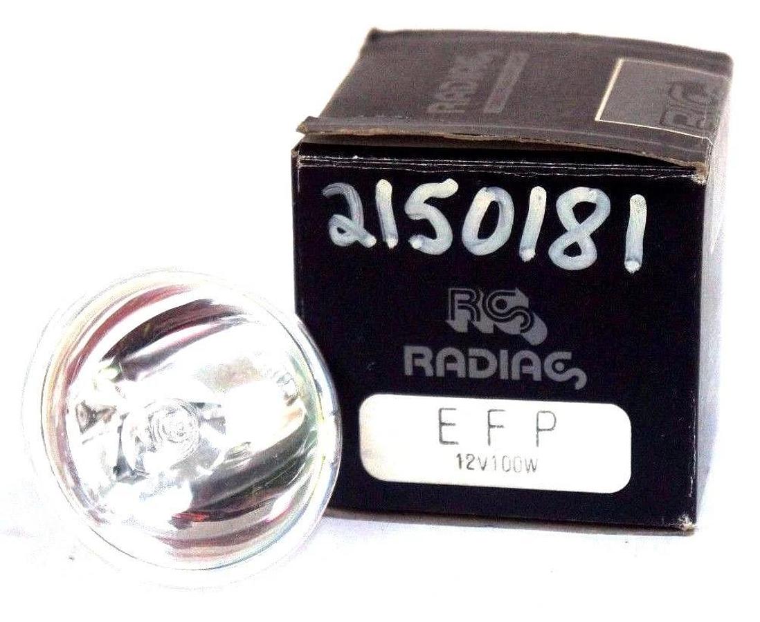 Used NIB RADIAC EFP TUNGSTEN HALOGEN LAMP 12V, 100W