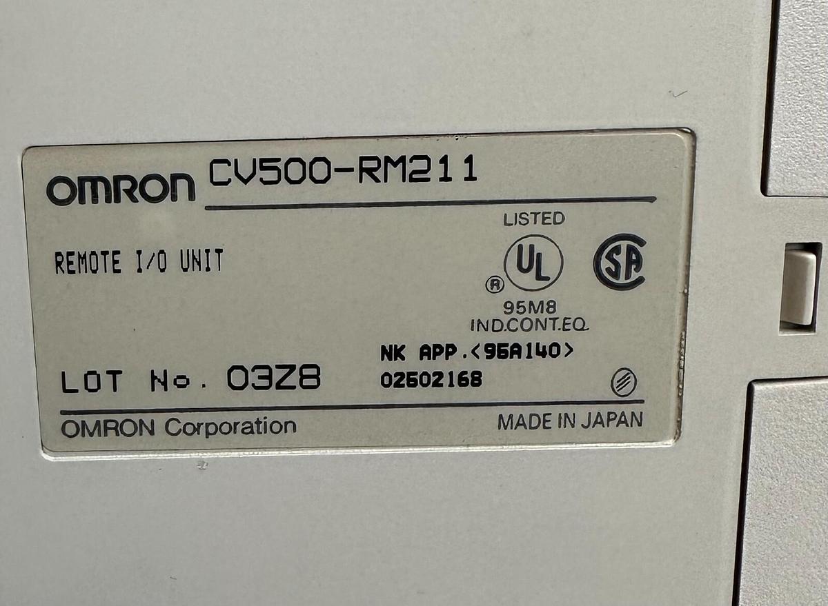 Used OMRON CV500-RM211 / CV500RM211 REMOTE I/O UNIT