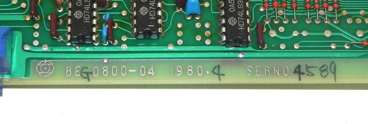 Used HITACHI A87L-0001-0015/03E BUBBLE MEMORY BOARD BMU 64-1 A87L-0001-0015