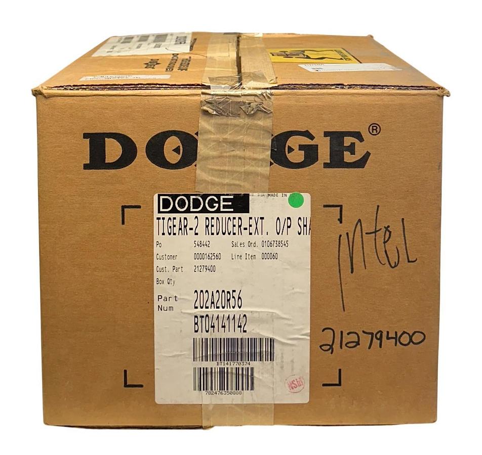 DODGE 202A20R56 TIGEAR-2 REDUCER-EXT O/P SHAFT 20:1 RATIO 1.37HP MAX NSMP