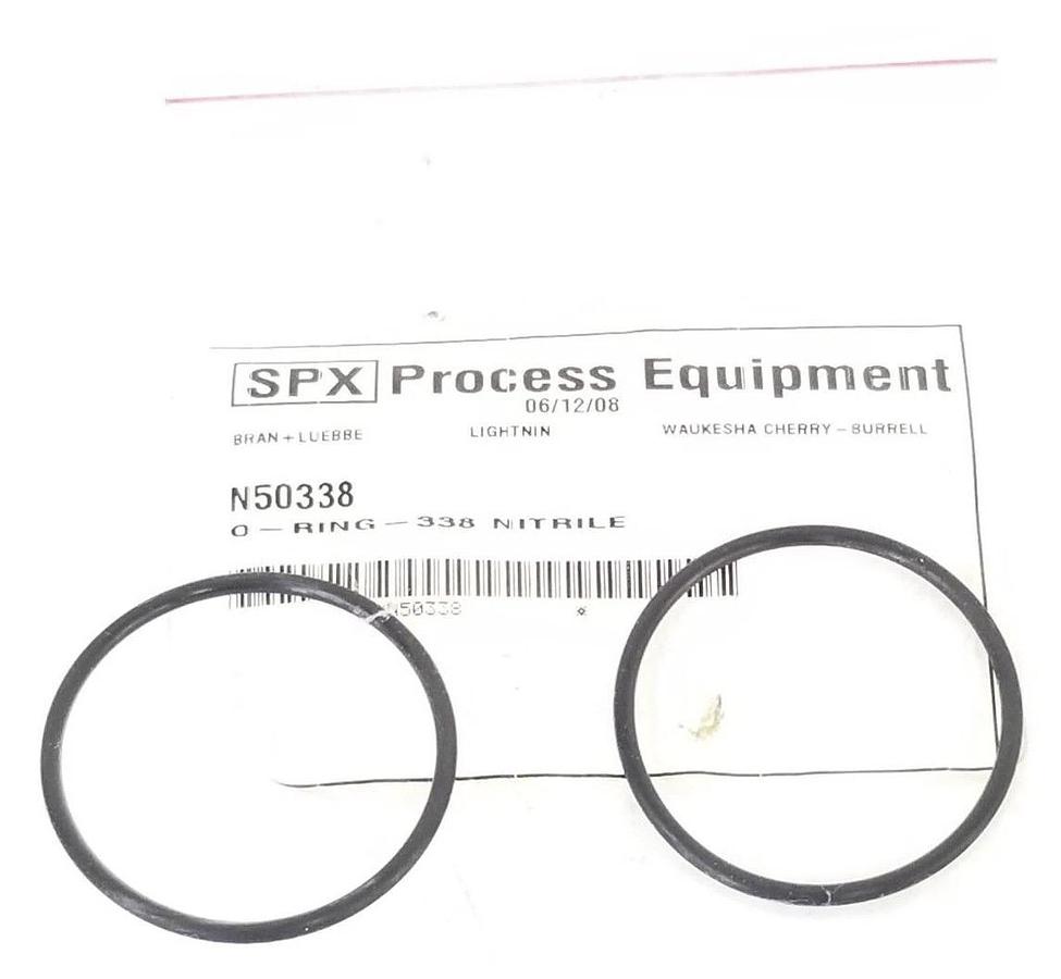 LOT OF 2 NEW SPX PROCESS EQUIPMENT N50338 O-RING 338 NITRILE